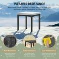 thumbnail image 4 of WestinTrends Treehouse Kids 24" Wide HDPE Plastic Childrens Square Dinner Table, Gray, 4 of 16