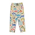 thumbnail image 4 of Balery Famous Places print Women's Pajama Pants,Ultra Lightweight Pjs,Lounge Pant-Small, 4 of 9