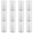 thumbnail image 2 of 12 jarrones de cristal cilíndricos, florero de cristal transparente, portavelas de huracán para pilar, decoración de mesa de comedor, centro de mesa de fiesta de boda, decoración del hogar para mesas, 2 of 7