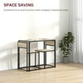 thumbnail image 4 of HOMCOM Industrial Dining Table Set for 2, Small Kitchen Table and Chairs, 4 of 10