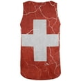 thumbnail image 2 of Distressed Swiss Flag All Over Mens Tank Top Multi MD, 2 of 2