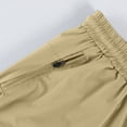 thumbnail image 4 of Zimjoy Men's Tapered Joggers Casual Stretch Quick Dry Athletic Pants Elastic Drawstring Active Pants for Workout, Running, Khaki 3XL, 4 of 6