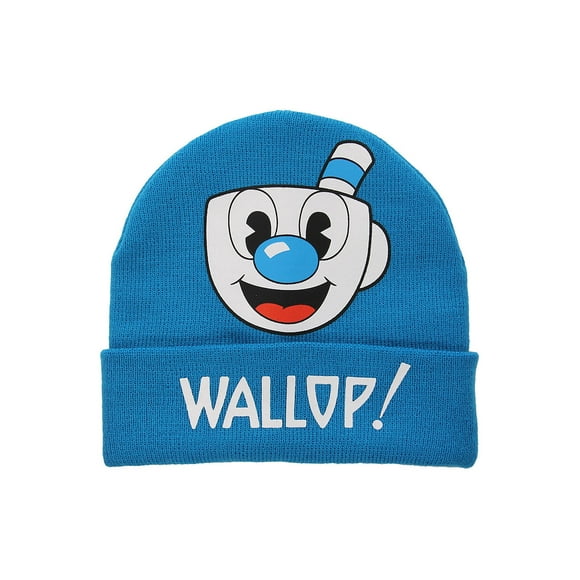 Mugman Chapeau d'Hiver Tricoté à Revers Plié Imprimé