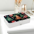 thumbnail image 6 of Christmas PU Leather Jewelry Box Display Case with Removable Compartment and Bracelet Holder - Portable Storage Container, 6 of 6