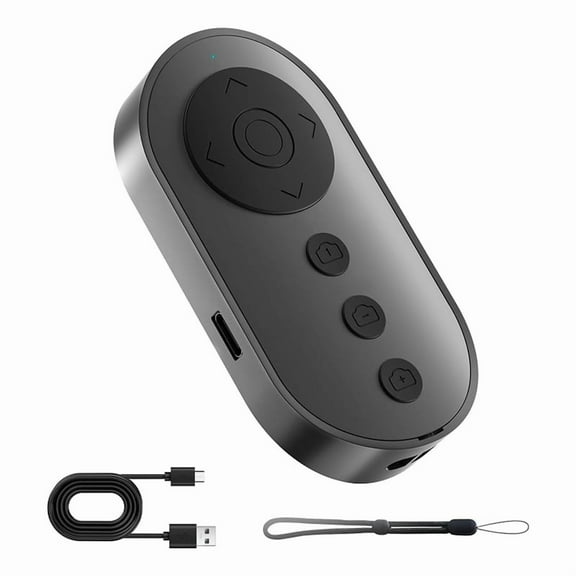 Bluetooth Camera Remote Shutter with Zoom and Front/Rear Camera Switch,Video Remote Control Selfie Stick Camera Control