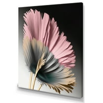 Designart Pink And Beige Gerbera Hyperrealistic Flowers I Canvas Wall Art