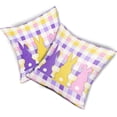 thumbnail image 2 of Easter Colorful Bunny Pillow Covers 18x18 Inch Set of 2 Easter Buffalo Plaid Throw Pillowcase Cotton Linen Square Decorative Spring Bunny Cushion Cover for Sofa Bedroom Indoor Outdoor Party, 2 of 6