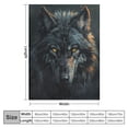 thumbnail image 4 of Orinice Wolf Throw Blanket, Super Soft Warm Throw Blanket for Couch, Sofa, Chair, Bed - Extra Cozy, Machine Washable, Comfortable Home Decor, 40x50in, 4 of 6