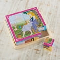 thumbnail image 2 of Melissa & Doug Disney Princess Wooden Cube Puzzle With Storage Tray - 6 Puzzles in 1, 2 of 7