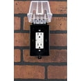 thumbnail image 3 of UltraPro, Black, Outdoor Electrical Outlet Cover, Single Gang, Weatherproof Enclosure, Rated for Wet Locations, 49204, 3 of 10