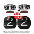 thumbnail image 4 of Auto Pager Turning Clock, 24 Hours Single Foot Mechanical Auto Flip Desk Clock for Home Living Room Decoration, 4 of 7