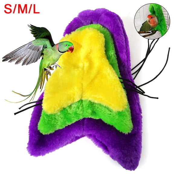 Pet Bird Parrot Warm Soft Nests Hammock Hanging Bed Cushion Cage House Blanket