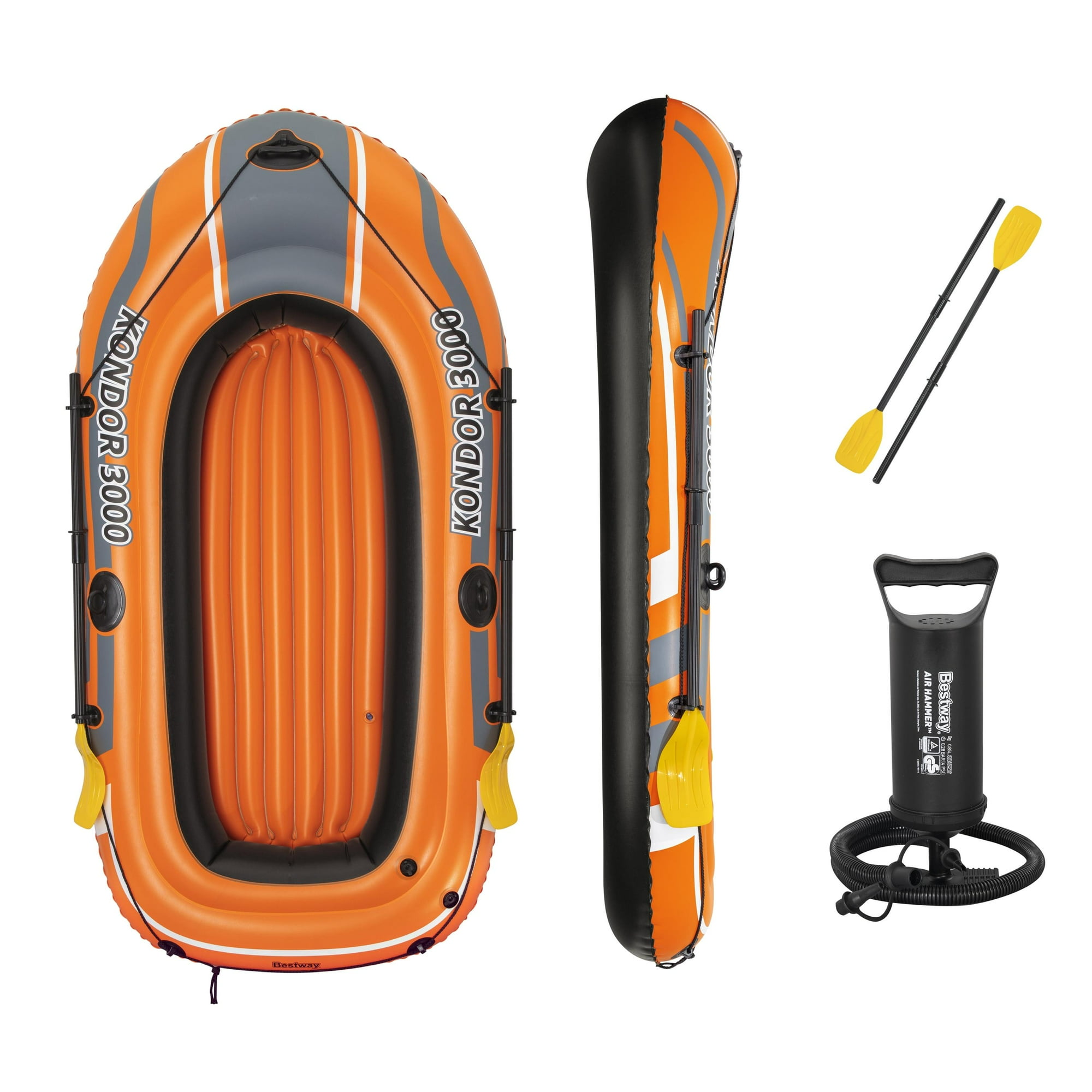 Bote Inflable Con Remos E Inflador Kondor 3000 2.32X1.15M Bestway