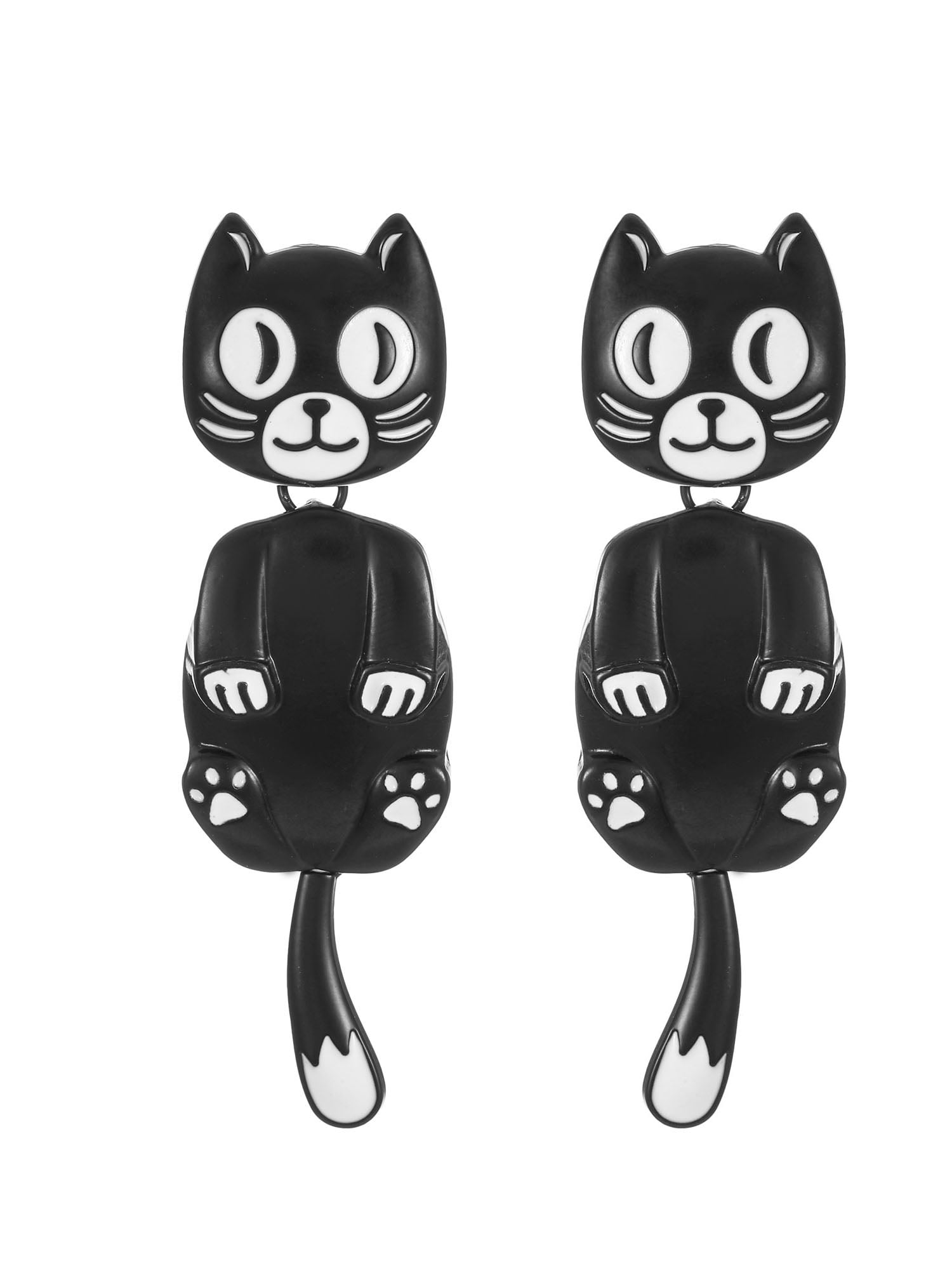 Way to Celebrate Retro Cat Halloween Earrings, 1 Pair