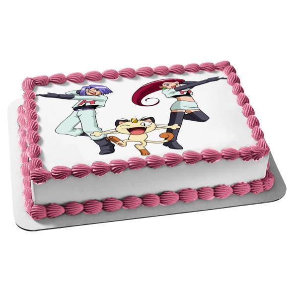 Pokemon Team Rocket Jesse James Meowth Edible Cake Topper Image Abpid Walmart Com
