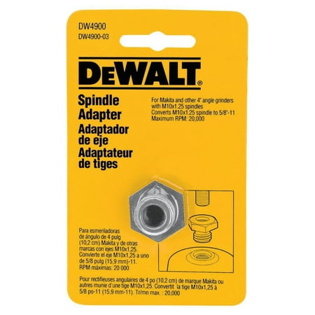 UPC: 0028874049000 | DeWalt DW4900 Spindle Adapter – Quantity 5