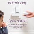 thumbnail image 4 of Self-Closing Child Safety Outlet Cover for 2-Screw (Decora) Outlet | Geddy's Mom Shut Your Face, 4 of 4