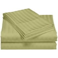 thumbnail image 5 of Life Style 1200 Thread Count 100% Egyptain Cotton 4-Piece Deep Pocket Stripe Sheet Set (Queen, Sage), 5 of 5