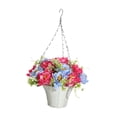 thumbnail image 3 of DOLITY Artificial Hanging Flowers in Basket Chain Flower Pot for Garden Spring Lawn D, 3 of 9