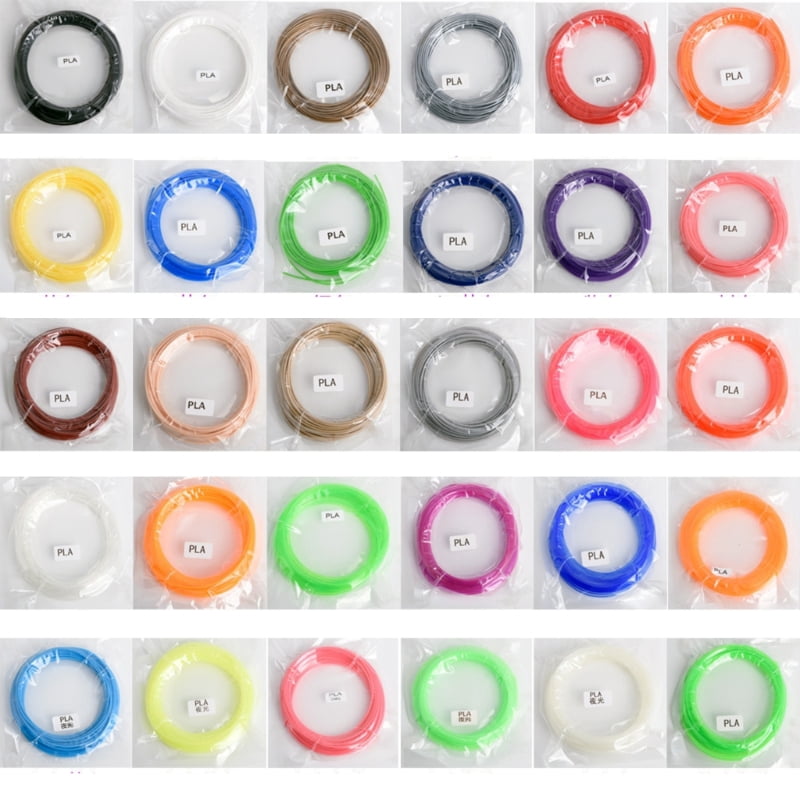 Zecic 20 Bright Colors 1.75mm 3D Pen PCL Filament Refills Each Color 16.4feet 3D Pen 3D Printer PCL Printing Pen Accessories