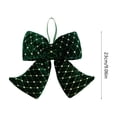 thumbnail image 3 of Ynsdnzl Velvet Christmas Bow 23CM, Red or Green, Full Three‑Dimensional Shape, Tree Topper, Wreath, Gift Box, Door, Party, Holiday Decor, 3 of 6