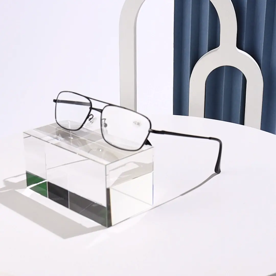 8 PK Mens Retro Aviator Reading Glasses Metal Frame Blue Light Blocking Readers