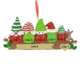 thumbnail image 4 of Ornaments by Elves Personalized Gnome Family of 5 Christmas Ornament 2024 on Trunk with Deer Decor, 4 of 10