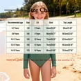 thumbnail image 4 of OGLCCG Girl's One Piece Rash Guard Long Sleeve Swimsuits Zipper Surfing Bathing Suits UPF 50+/Sun Protection Hawaiian Swimwear 6-15 Years, 4 of 4