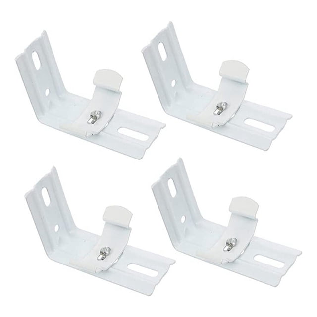4 soportes para persianas, piezas de repuesto para montaje superior, herrajes portátiles, accesorios estables, de soporte de persiana de