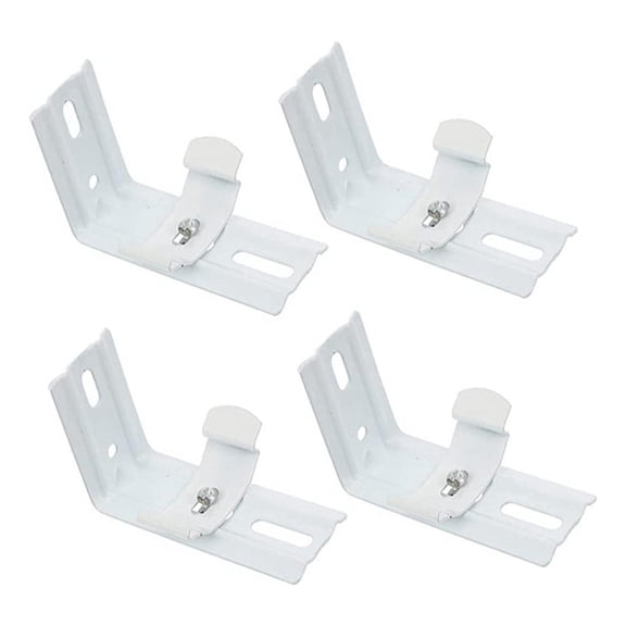 4 Pcs Blind Support Frame Mount Bracket Hardware Accessories L Shaped Design for Window Blinds Installation