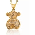thumbnail image 2 of Fashion Women's 18K Gold Plated Funky Glitter Golden Bear Pendant Necklace Jewelry, 2 of 5