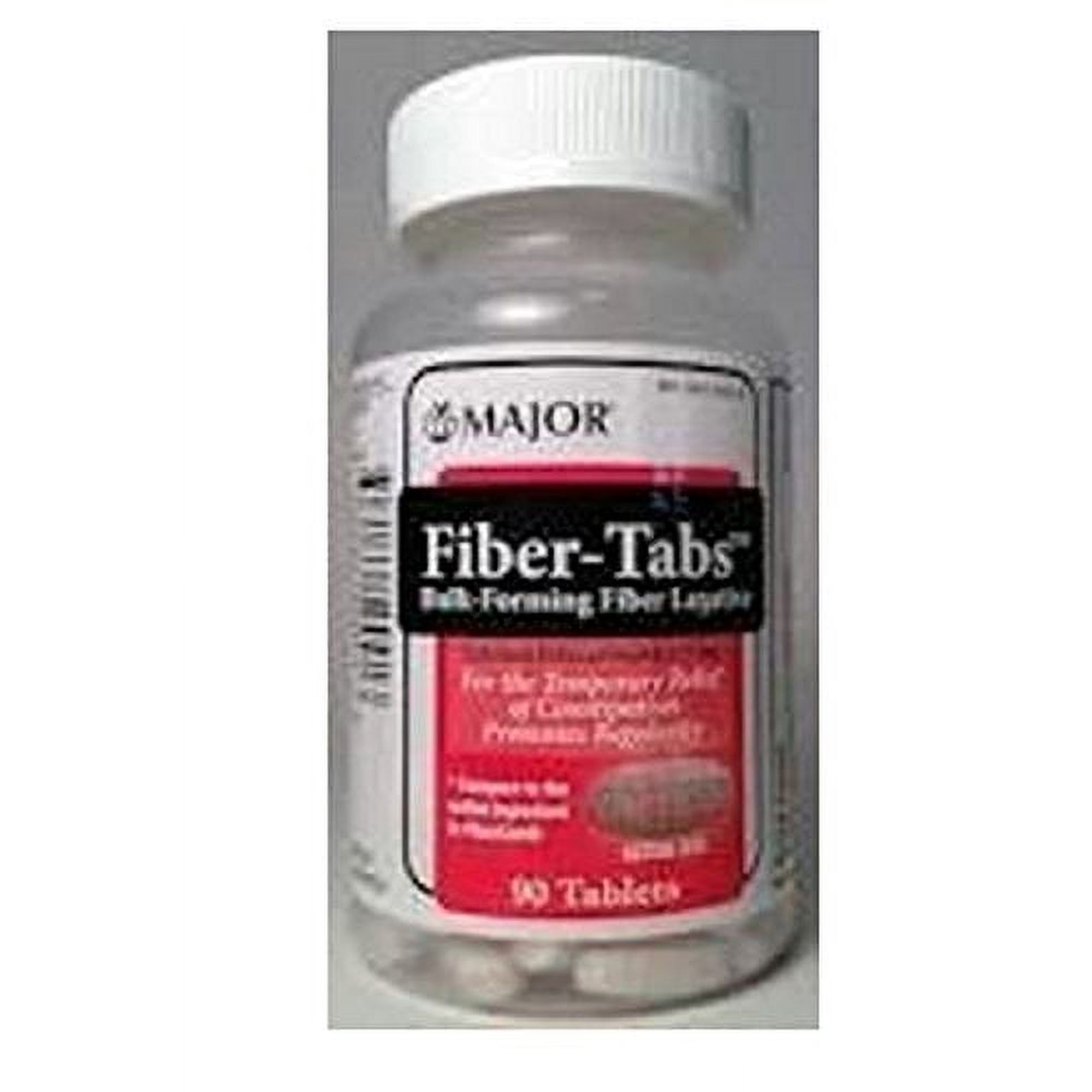 Major Fiber-Tabs Calcium Polycarbophil Tablets, 625 mg, Gray, 90 Count
