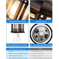thumbnail image 4 of VIANIS Brown Outdoor Chandelier, Oil Rubbed Bronze Porch Lights, Waterproof Hanging Lights for House, Patio, Garden, Anti-Rust, 100% Aluminum, 4 of 10