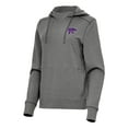 thumbnail image 2 of Women's Antigua  Heather Black Kansas State Wildcats Justice Pullover Hoodie, 2 of 3