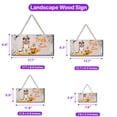 thumbnail image 5 of Trick or Treat Saint Bernard Funny Mummy Cosplay Pumpkin Candy Basket Landscape Wood Sign St Dog Lover Hanging Wall Home Decor - 12016, 5 of 5