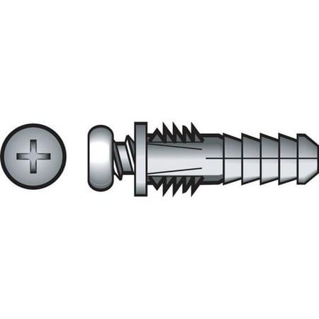 

4-6 in. Ribbed Anchor with Screw- pack of 6
