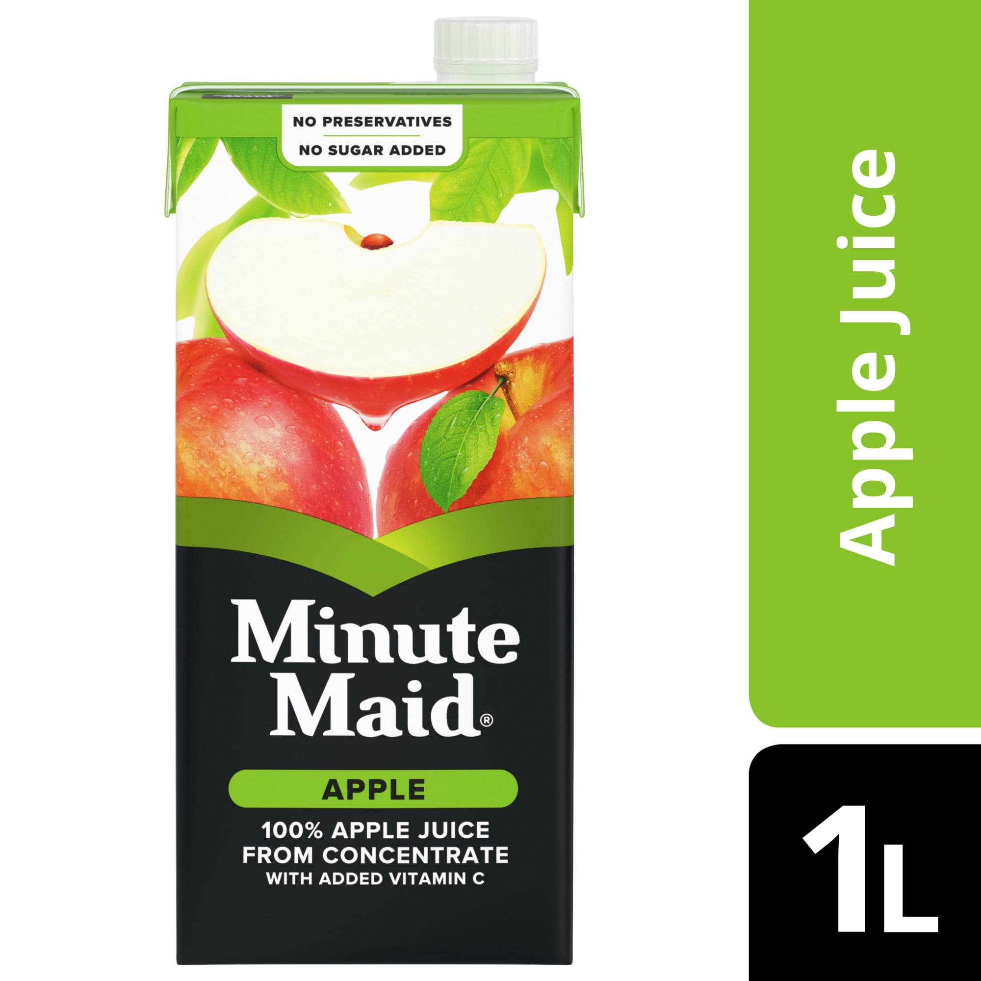 Minute Maid Apple Juice Carton, 1 Liter, L