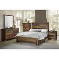 thumbnail image 2 of Pemberly Row King Panel Bed Pine Wood with Rustic Finish, Brown, 2 of 2