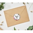 thumbnail image 3 of Darling Souvenir 45 Pcs Floral Wreath Round Thank You White Stickers Envelope Seals-1.6 Inches, 3 of 4