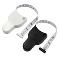 thumbnail image 1 of OUSITAID Black + White Combination 1.5 Meters Inch And Cm Automatic Retractable Measuring Tape 2pcs, 1 of 8