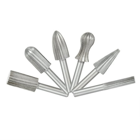 

Rotate Drilling Files Drilling File Bits Rotate File Bit Rotate Engraving Knife Rotate File 6pcs Rotate Grinding File Bearing Steel Rotating Drilling File Bits Engraving KnifeGray