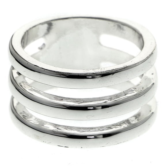 Mi Amore Sized-Ring Silver-Tone Size 7.00