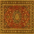 thumbnail image 1 of Ahgly Company Indoor Square Persian Yellow Traditional Area Rugs, 4' Square, 1 of 4