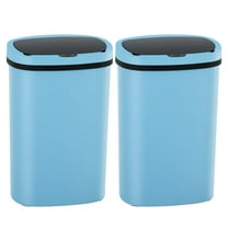 PayLessHere 13Gal Trash Can - Touchless Automatic Lid, Plastic Garbage Can  for Kitchen (2, Blue)