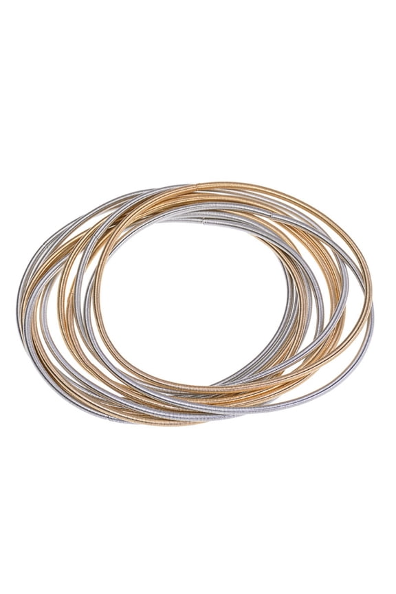 Retractable CarbonSteel Wire Bracelet Spring Bracelet Stackable Coil Set Jewelry