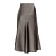 thumbnail image 1 of Falda para Mujer, de Satén de Seda, Elástica, de Cintura Alta, Estilo Informal, de Guepardo. Gris XL, 1 of 7