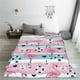 thumbnail image 5 of Balery Pink Striped Flamingo Manta de Felpa Suave y Acogedora – Cobija de Franela Aterciopelada para Cama, Lavable y Cálida para Sofá, Mascotas, Transpirable-60"x50", 5 of 7