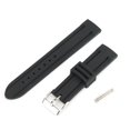 thumbnail image 2 of Silicone Watchband Watch Strap Band Adjustable Wristwatch Replacement Part 20mm, 2 of 10