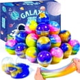 thumbnail image 1 of Juego de bolas de limo WUJYLY Galaxy, paquete de 24 unidades, elásticas y no adhesivas, 1 of 6
