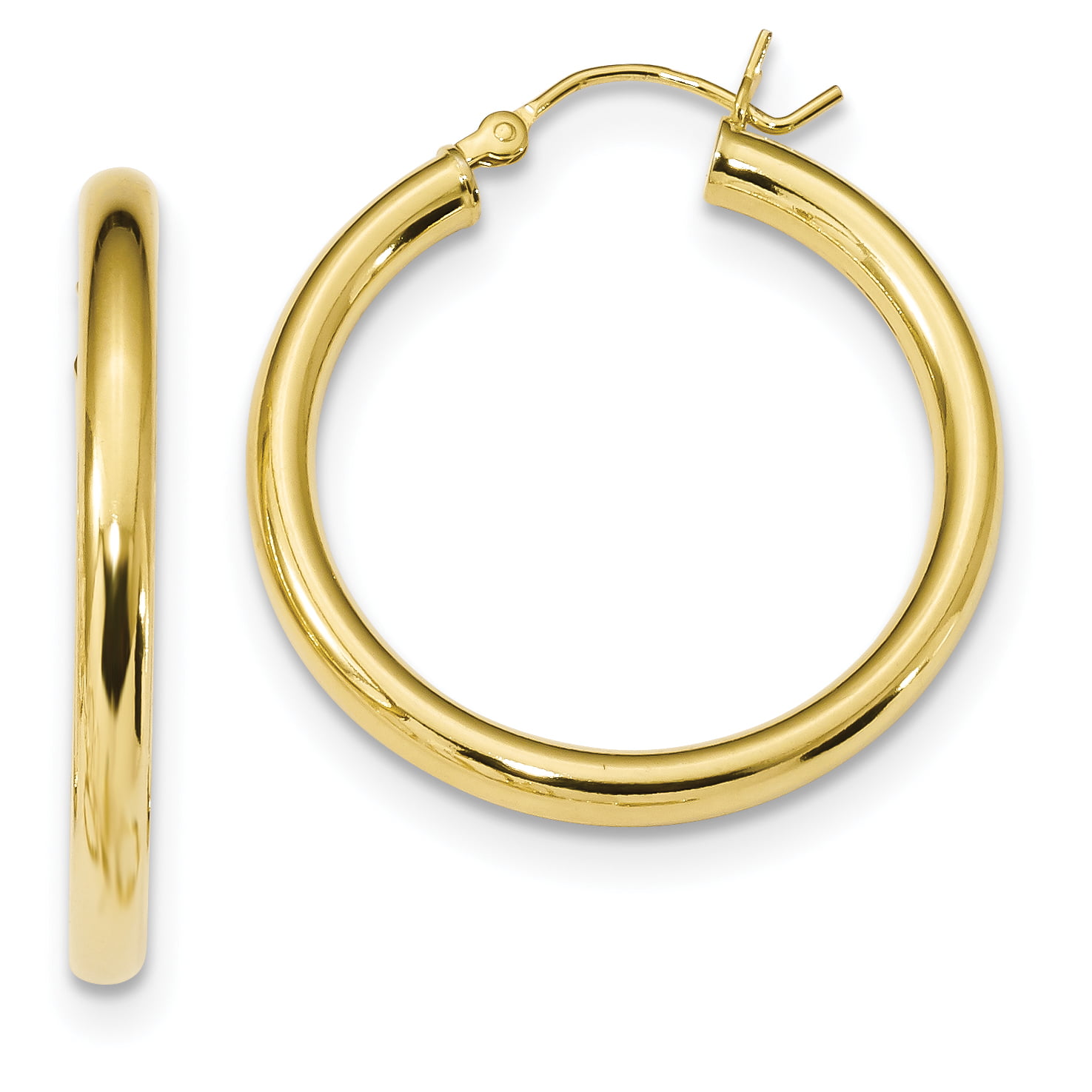 Hoop earrings SHIRIN brass